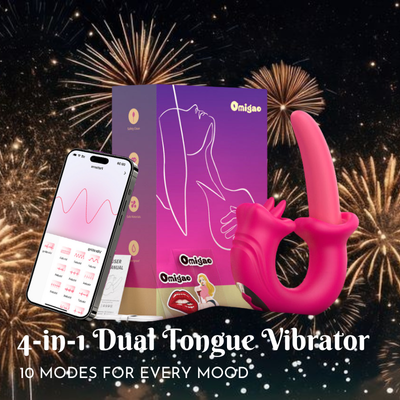 Free Toy: 4-in-1 Dual Tongue Vibrator