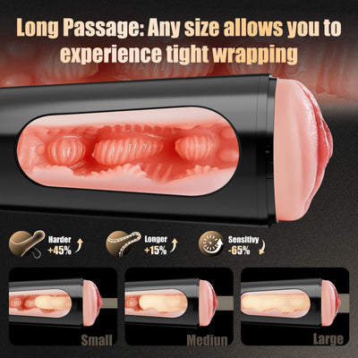 Soft TPE Vagina Sleeve with Realistic Internal Texture