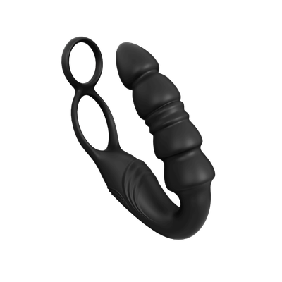 Dual Motor Thrusting Prostate Massager with Remote Control for Men