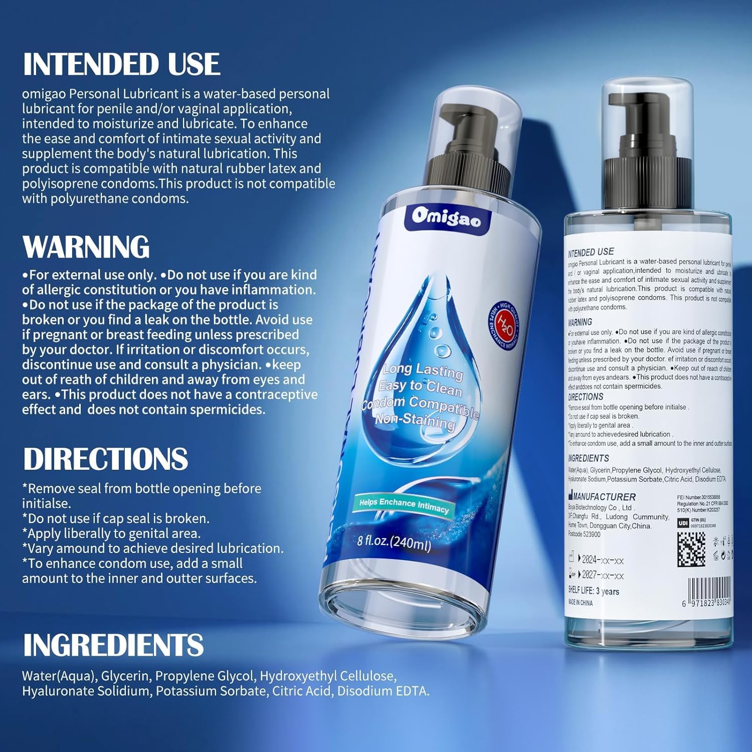 Long-Lasting Personal Lubricant for Comfortable Intimate Use